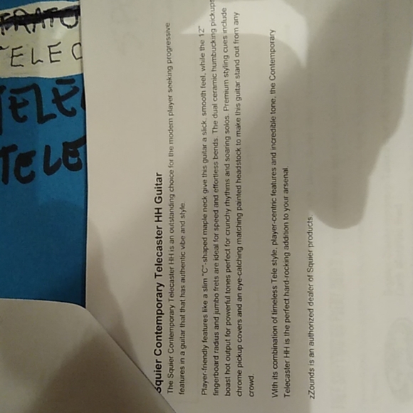 Fender squire telecaster HH w/ maple fingerboard - Picture 7 of 7